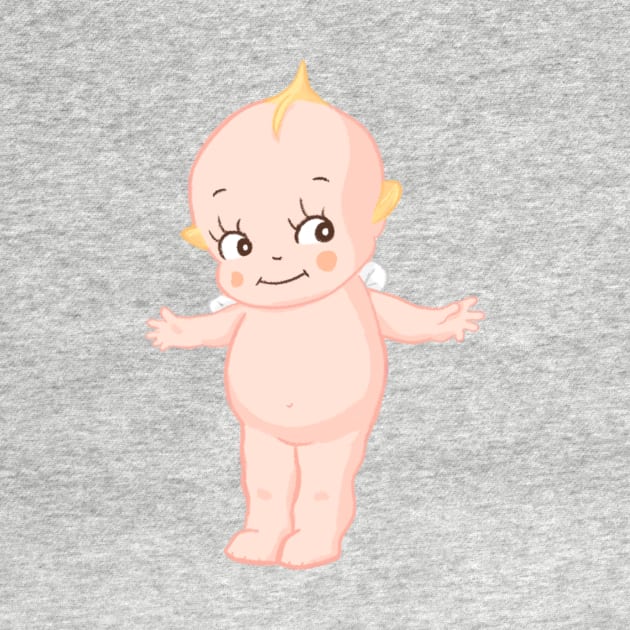 Cute kewpie baby angel standing by Zakuro